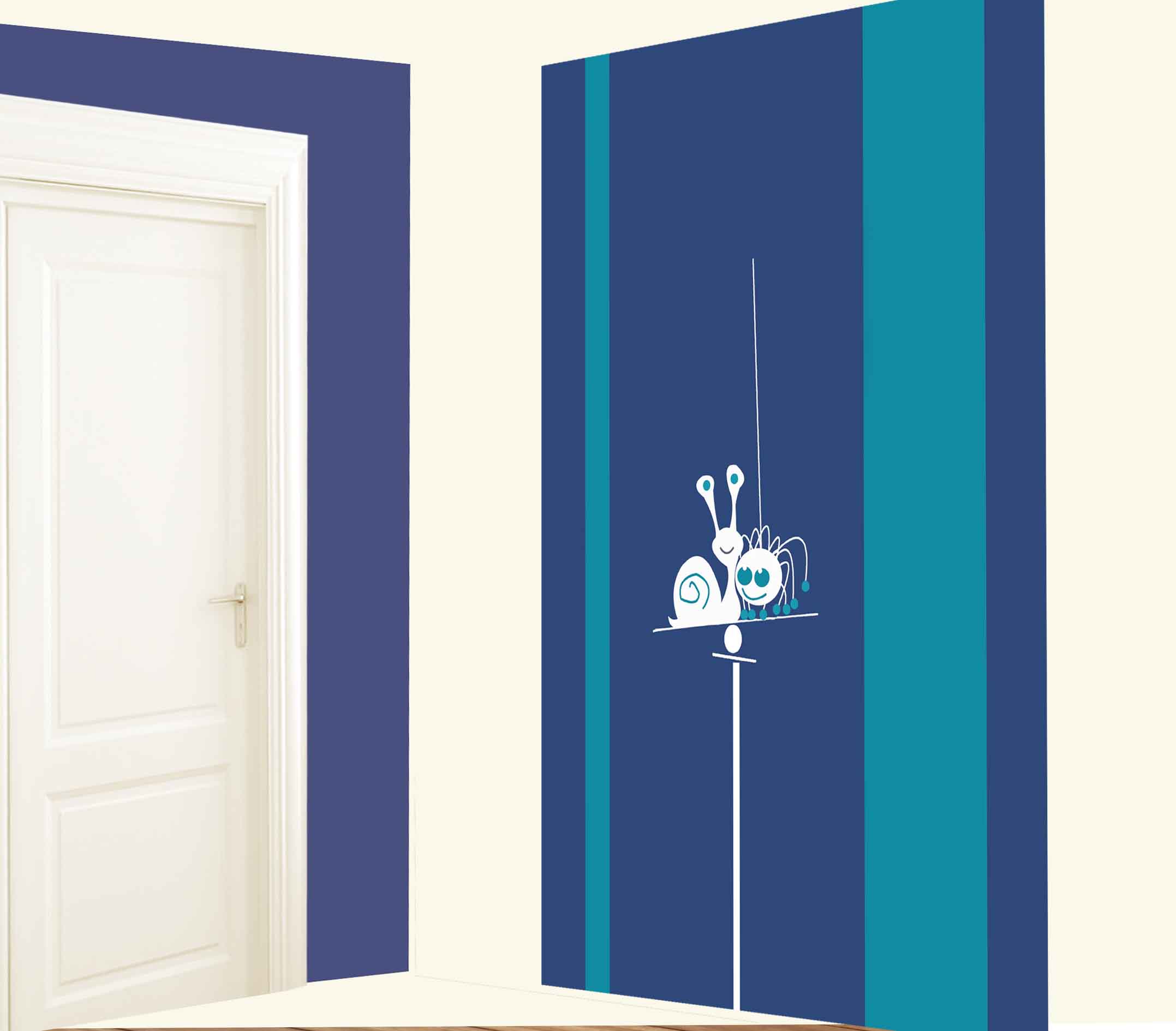 escargot devantures Angers Renovation d'intérieur Fabienne Andrieu élégancemurale.fr
salle d'attente pediatre